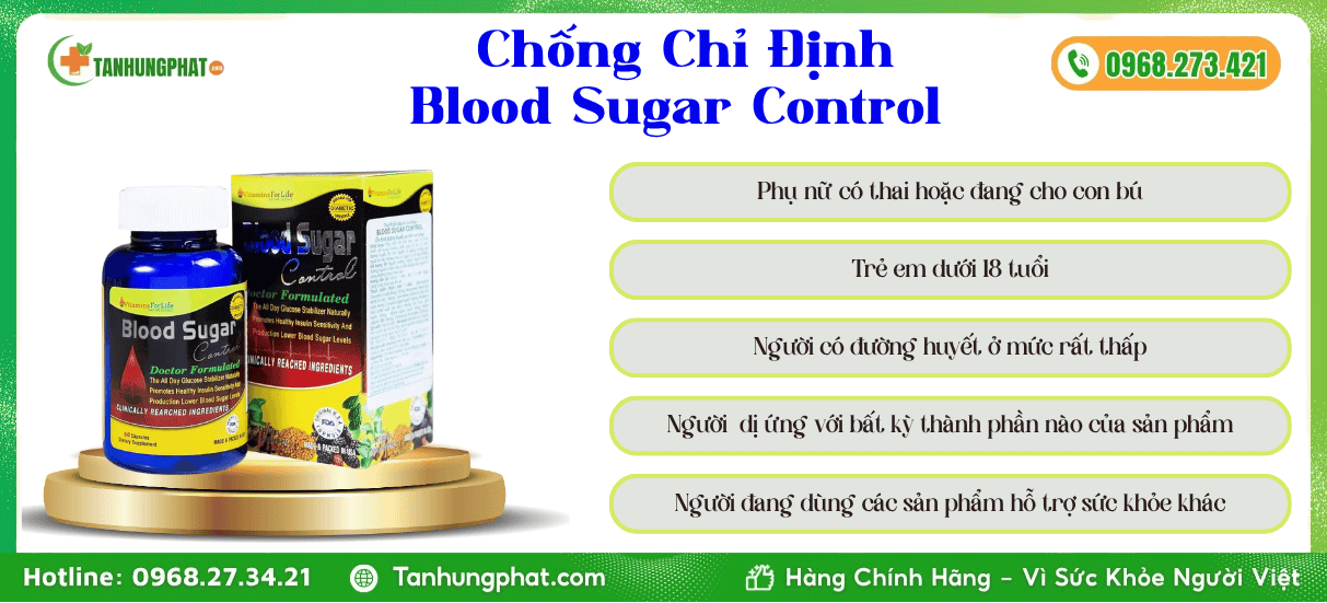 Chống Chỉ Định Blood Sugar Control