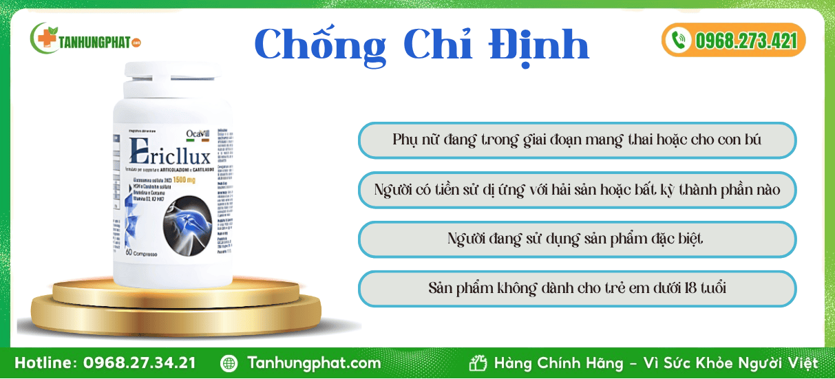 Chống Chỉ Định Ericllux Ocavill