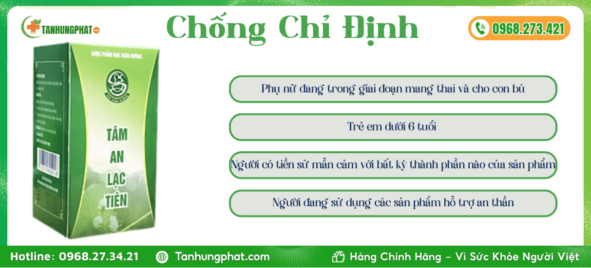 Chống Chỉ Định Tâm An Lạc Tiên