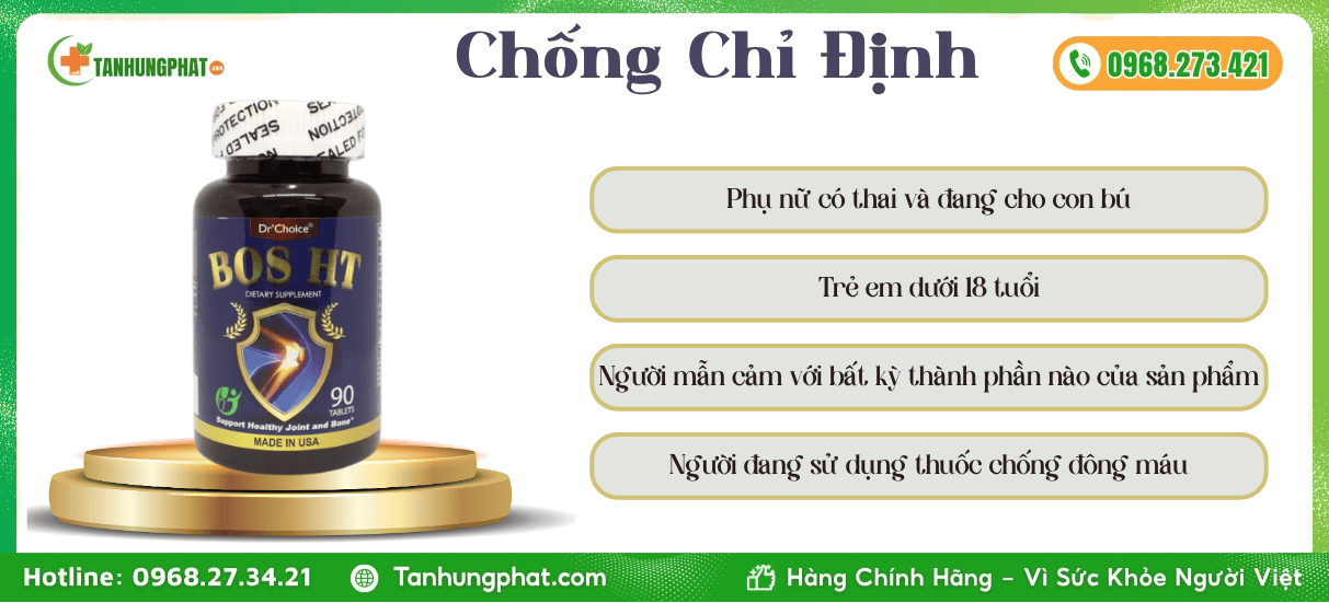 Chống Chỉ Định Viên Uống Bos HT 