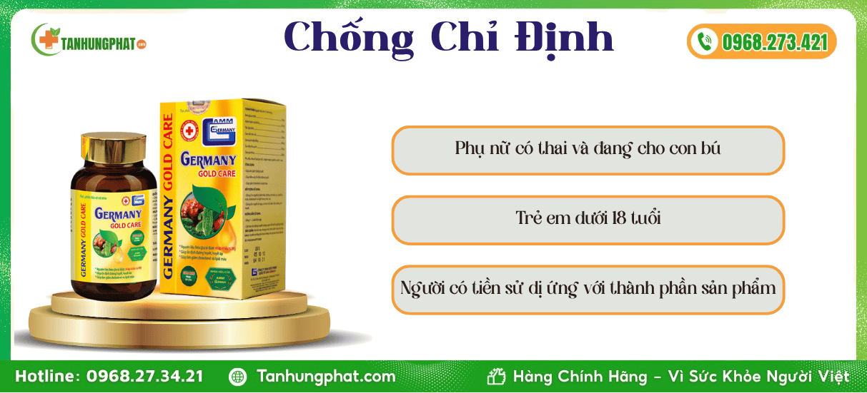 Chống Chỉ Định Viên Uống Germany Gold Care