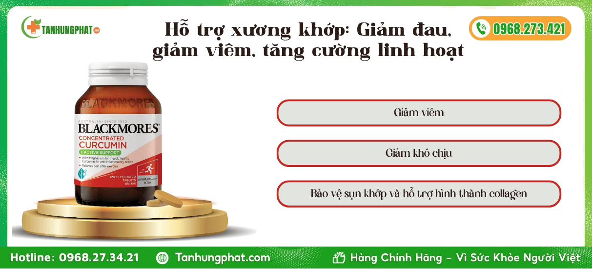 Công Dụng Blackmores Curcumin One-A-Day 1