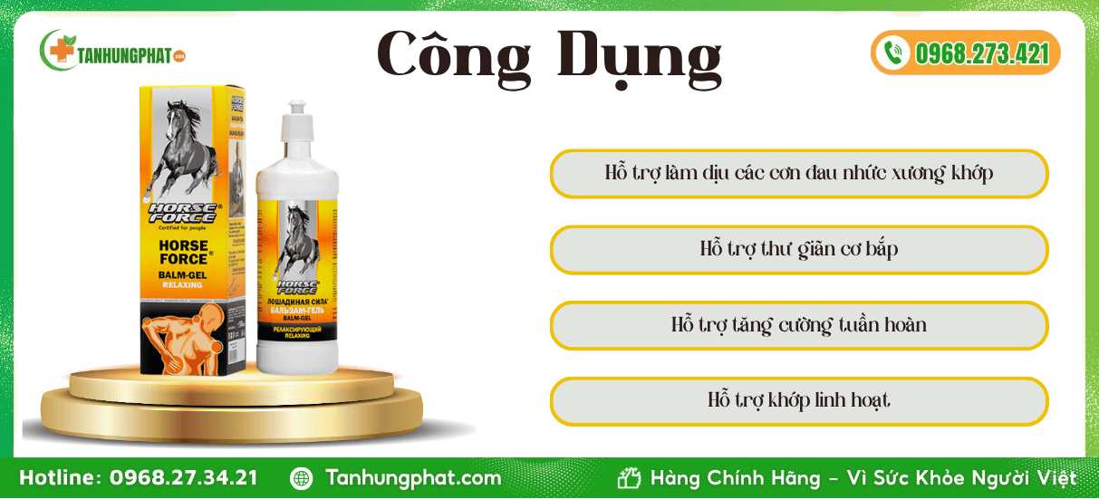 Công Dụng Cao Xoa Bóp Horse Force
