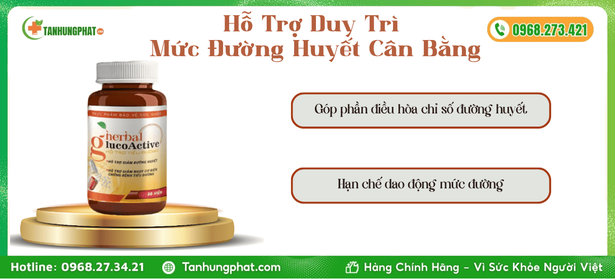 Công Dụng Herbal Glucoactive 1