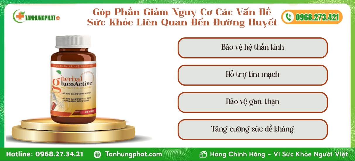 Công Dụng Herbal Glucoactive 2