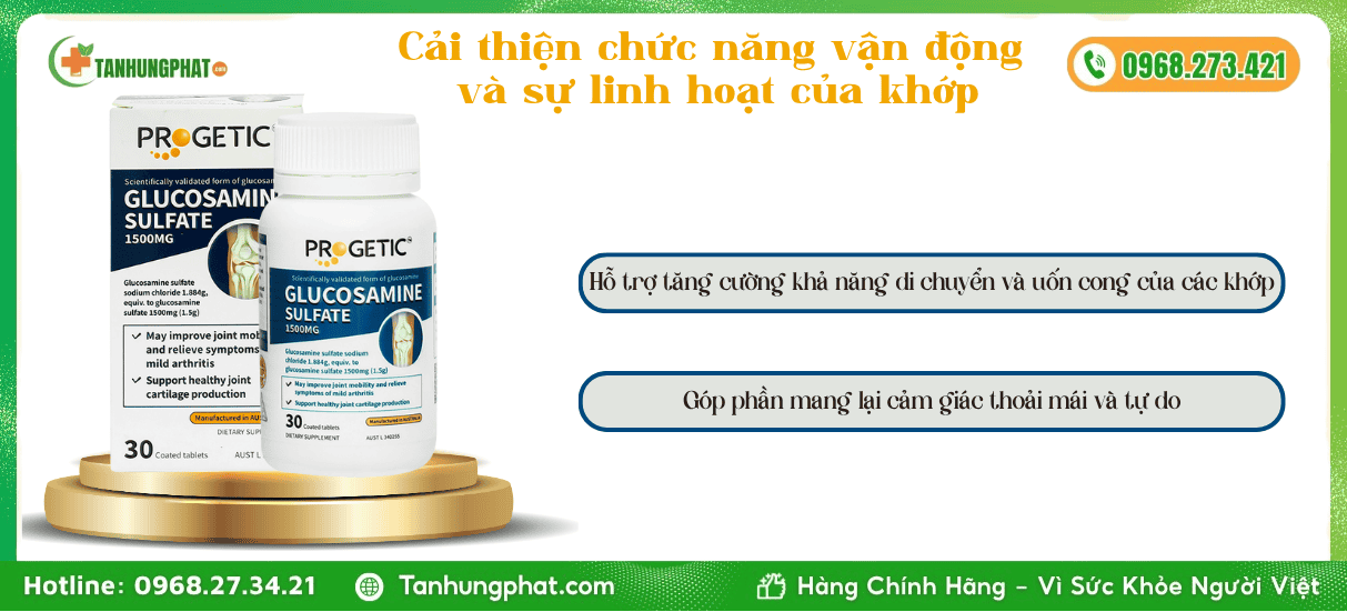 Công Dụng Progetic Glucosamine Sulfate 1500Mg 2