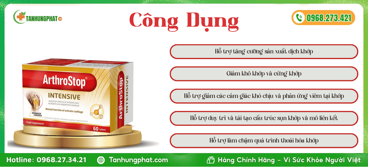 Công Dụng Stada ArthroStop Intensive