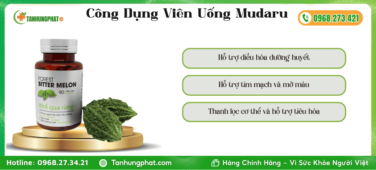 Công Dụng Viên Uống Mudaru