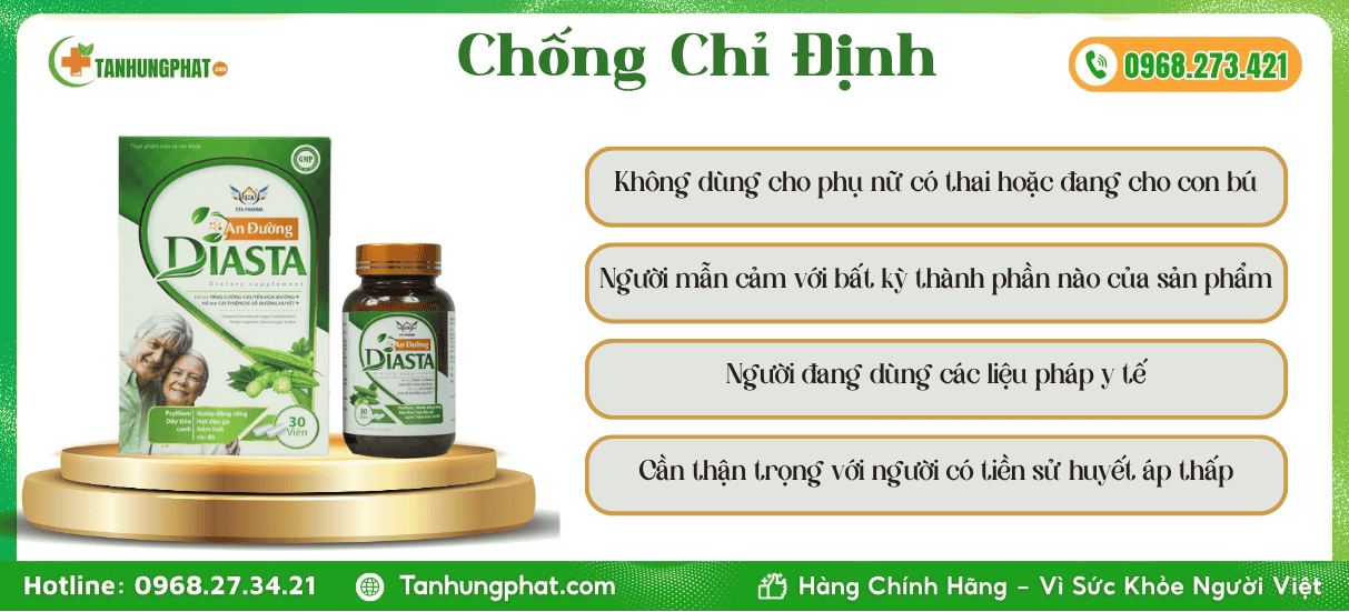 Đối Tượng Chống Chỉ Định Viên uống An Đường Diasta