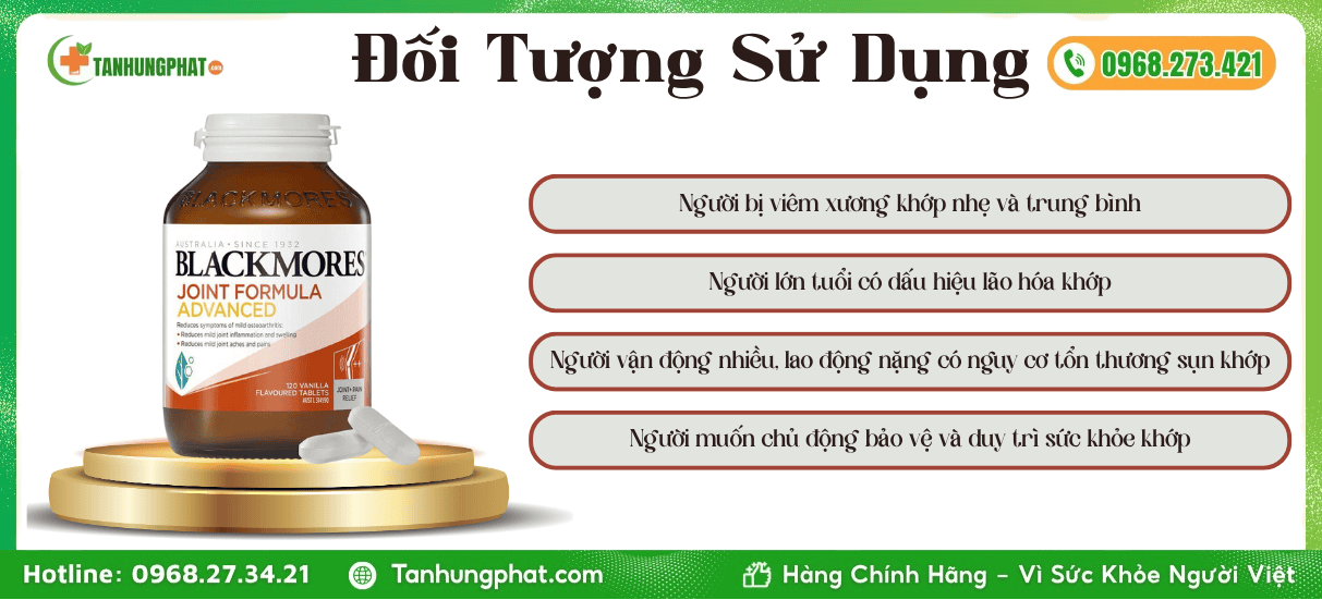 Đối Tượng Sử Dụng Blackmores Joint Formula Advanced