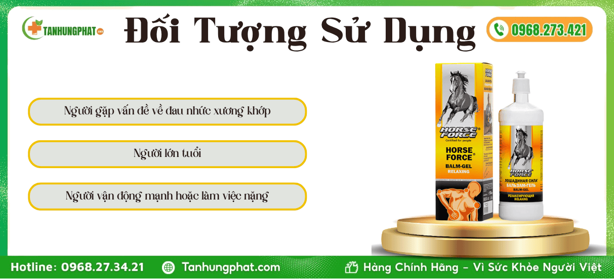 Đối Tượng Sử Dụng Cao Xoa Bóp Horse Force