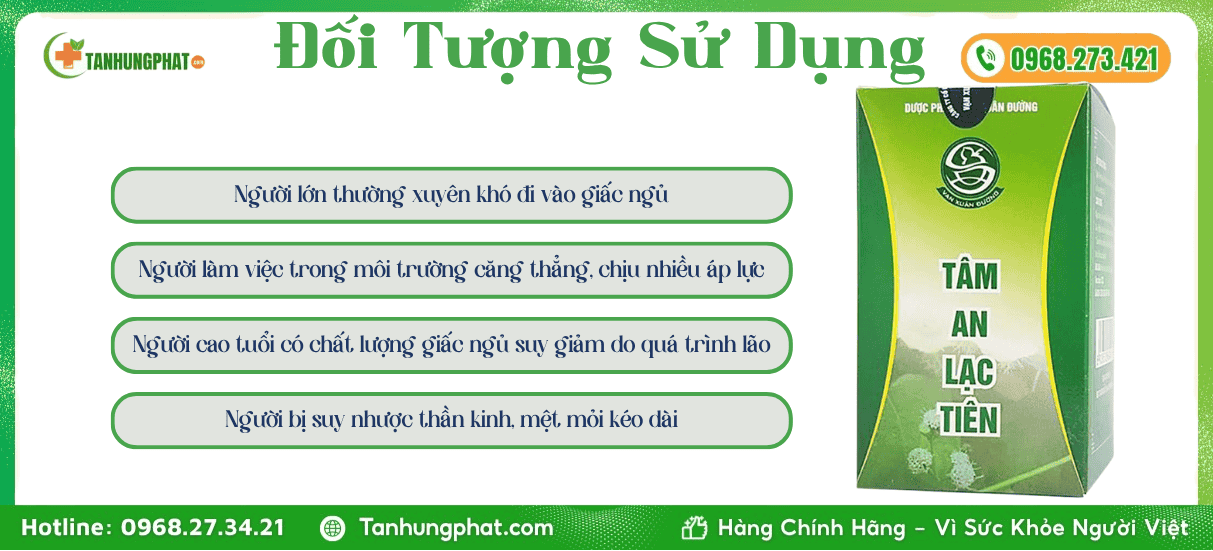 Đối Tượng Sử Dụng Tâm An Lạc Tiên