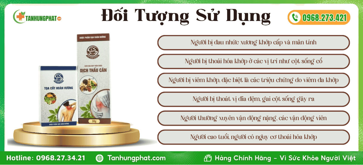 Đối Tượng Sử Dụng Tọa Cốt Hoàn Vương & Dịch Thấu Căn