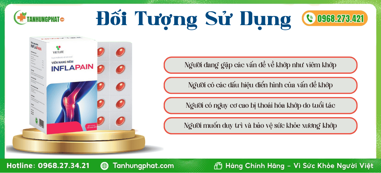 Đối Tượng Sử Dụng Viên Nang Mềm Vietlife Inflapain