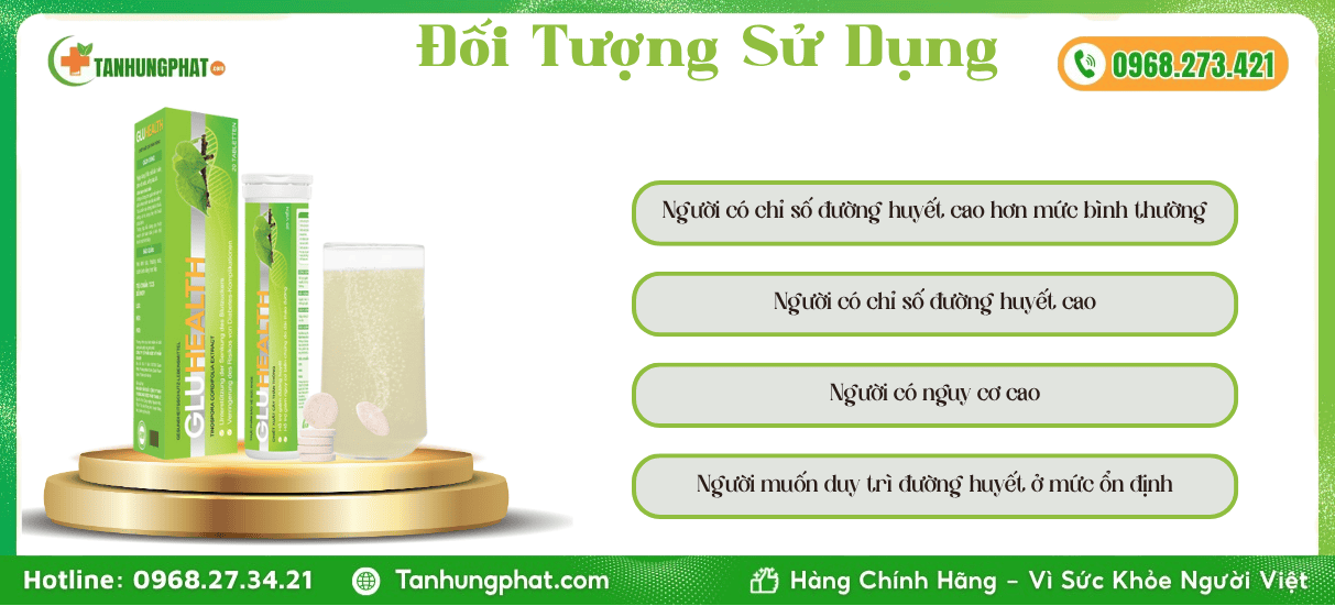 Đối Tượng Sử Dụng Viên Sủi Tiểu Đường GluHealth