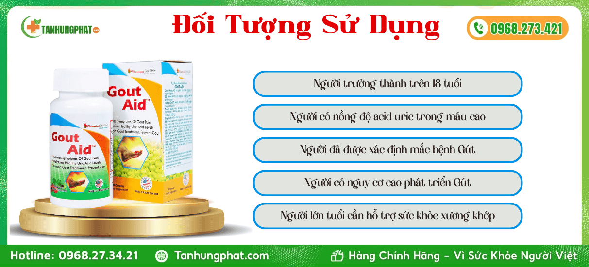 Đối Tượng Sử Dụng Viên Uống Gout Aid