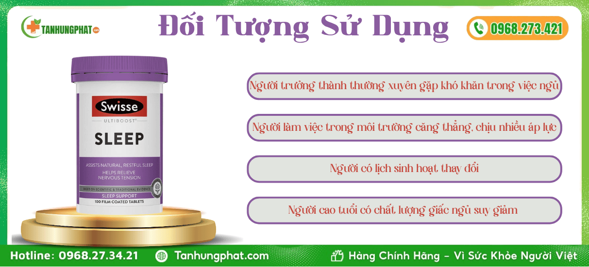 Đối Tượng Sử Dụng Viên Uống Swisse Sleep