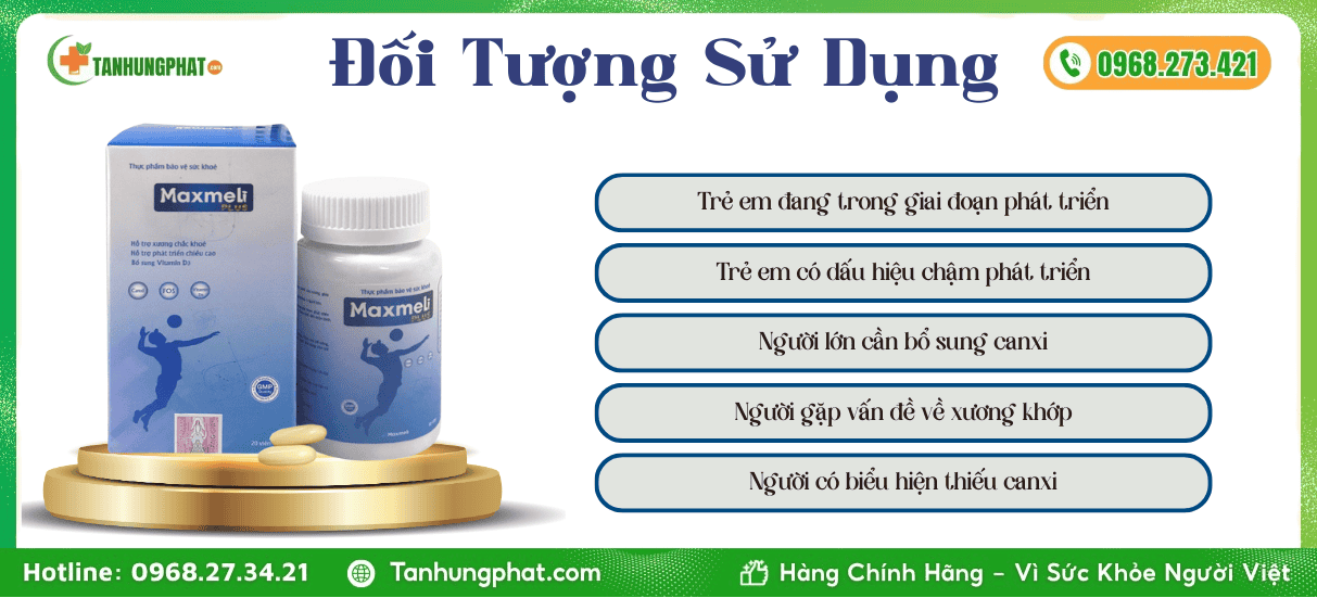 Đối Tượng Sử Dụng viên uống Maxmeli Plus