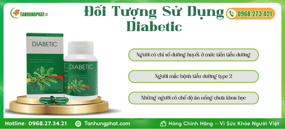 Đối Tượng Sử Dụng viên uống tiểu đường Diabetic
