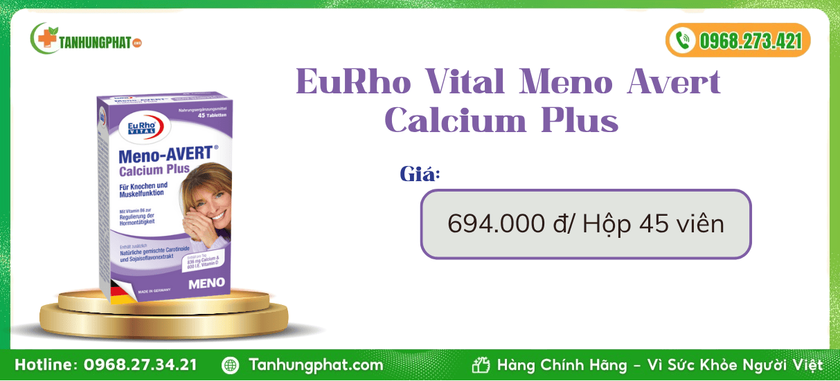 EuRho Vital Meno Avert Calcium Plus Đức Giá Bao Nhiêu