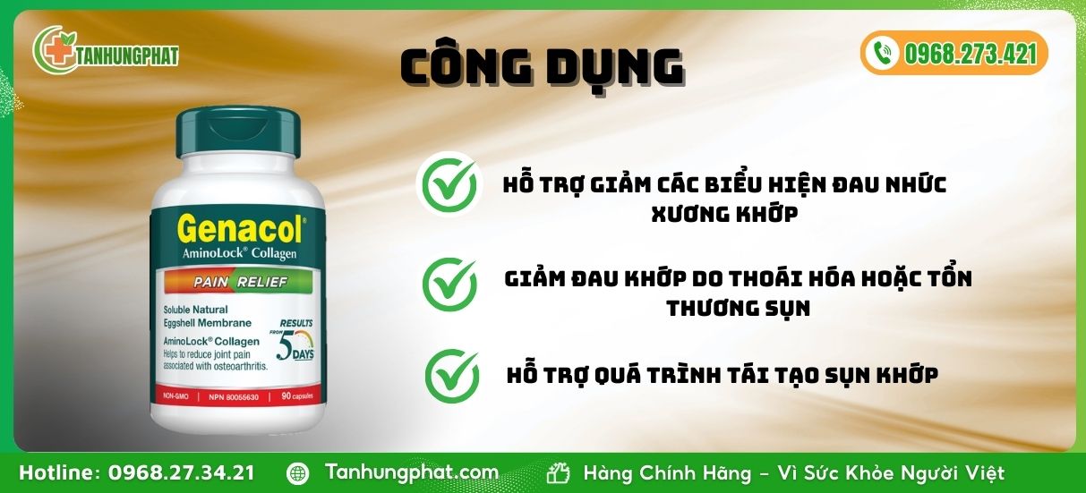 Công dụng chính của Genacol Pain Relief