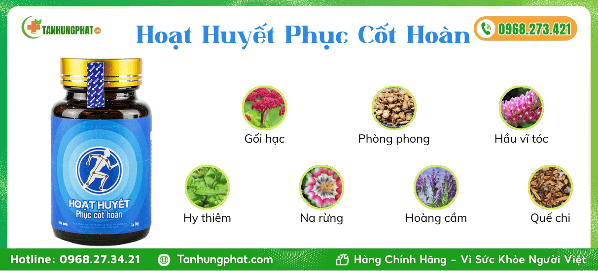Giới Thiệu Hoạt Huyết Phục Cốt Hoàn