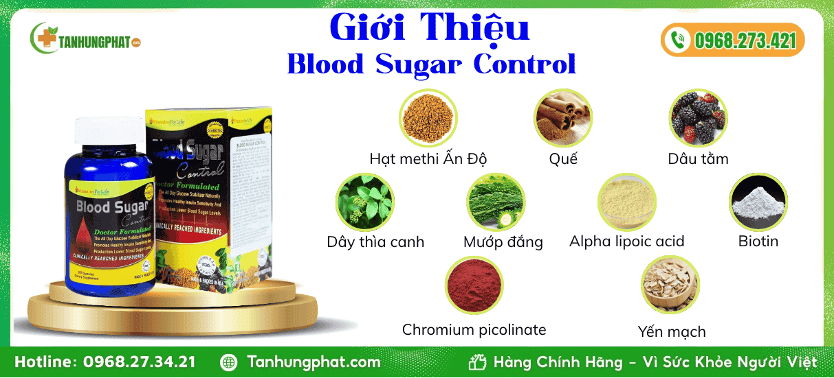 Giới Thiệu Viên Uống Blood Sugar Control Vitamins For Life