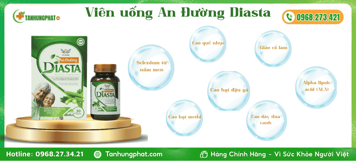 Giới thiệu Viên uống An Đường Diasta