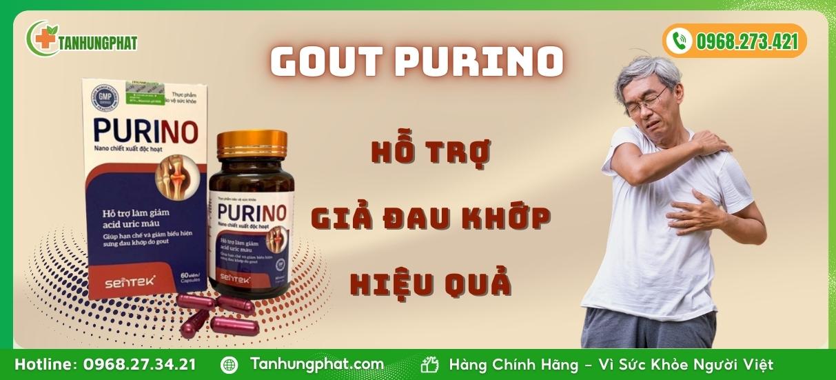 Viên Uống Gout Purino Hỗ Trợ Giả Đau Khớp Hiệu Quả