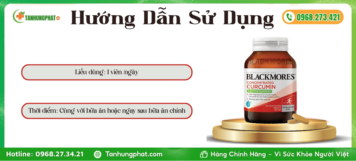 Hướng Dẫn Sử Dụng Blackmores Curcumin One-A-Day