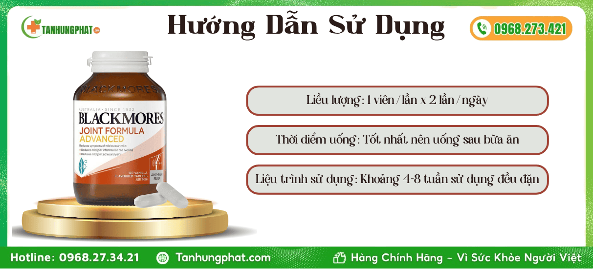 Hướng Dẫn Sử Dụng Blackmores Joint Formula Advanced