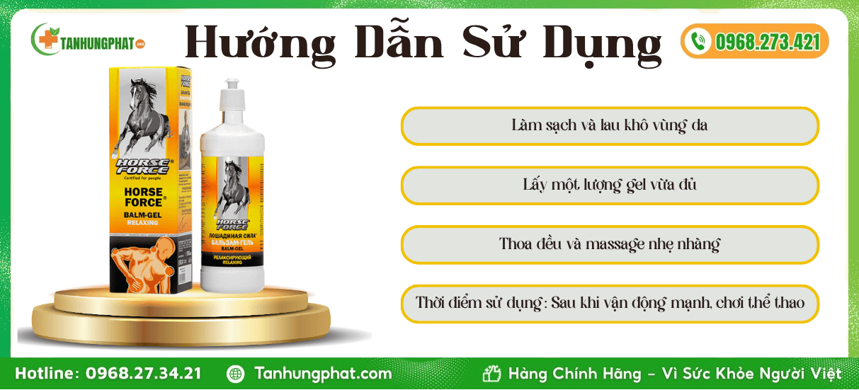 Hướng Dẫn Sử Dụng Cao Xoa Bóp Horse Force
