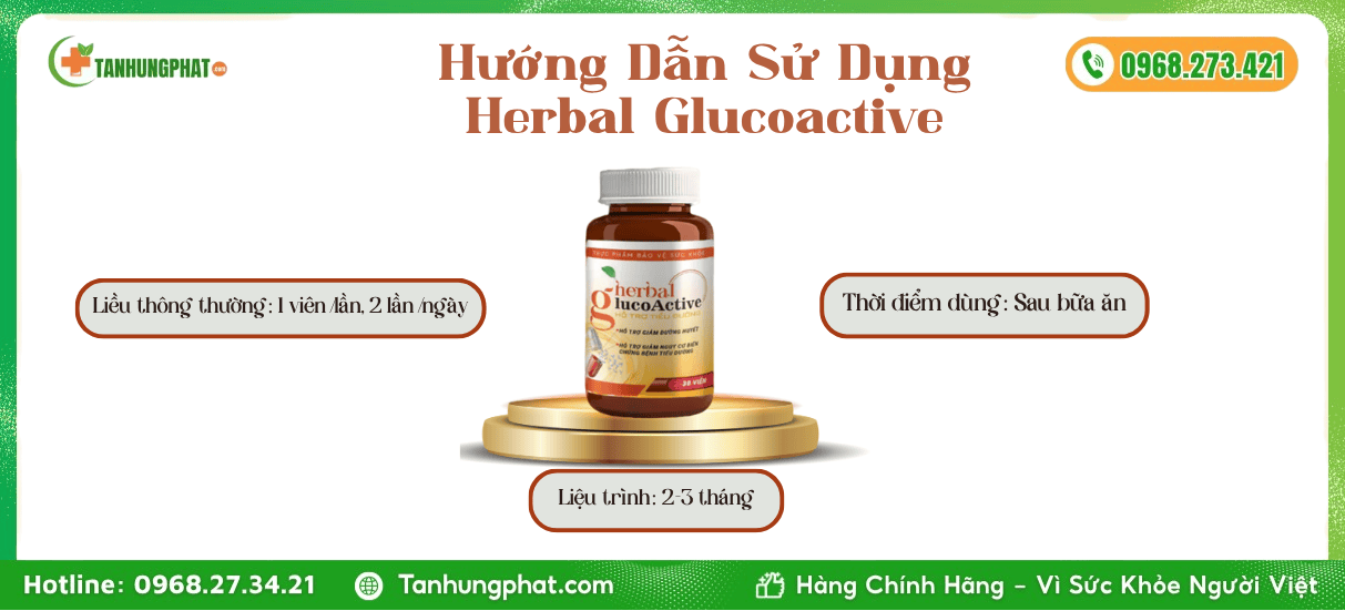 Hướng Dẫn Sử Dụng Herbal Glucoactive