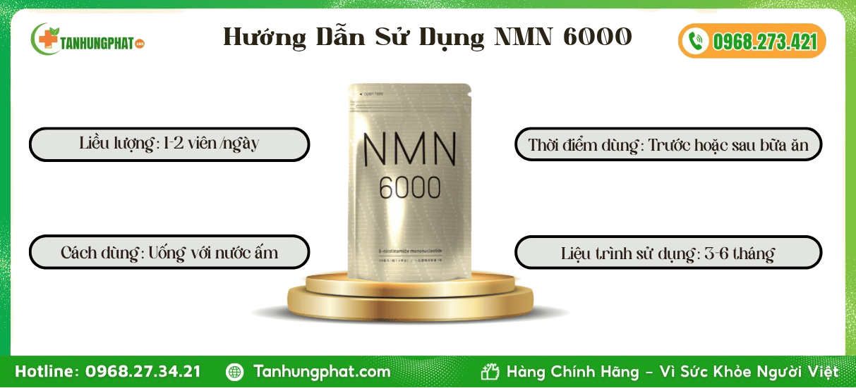 Hướng Dẫn Sử Dụng NMN 6000