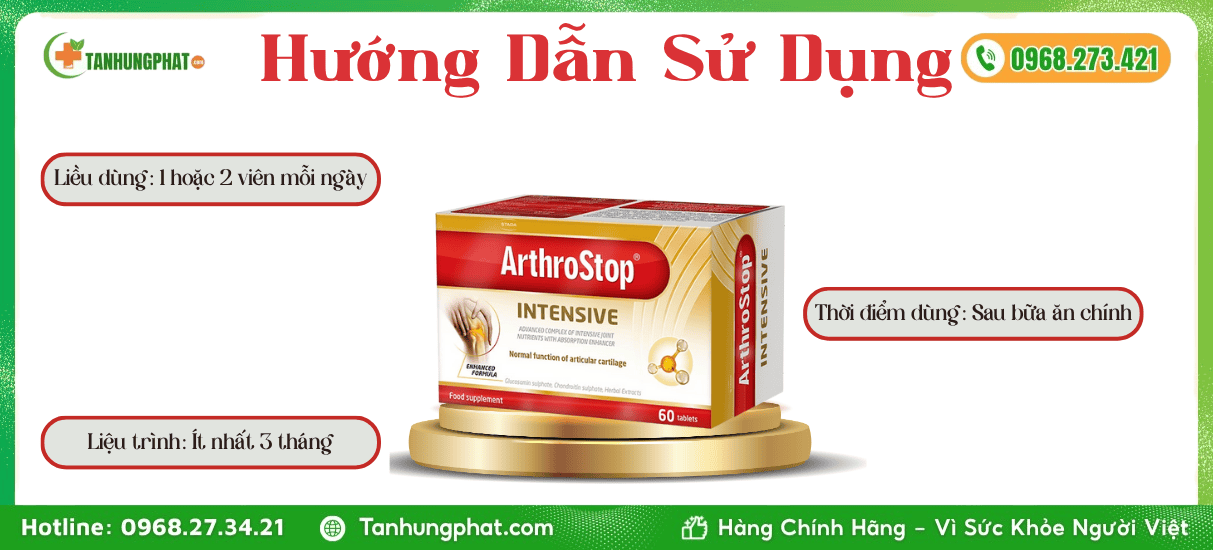 Hướng Dẫn Sử Dụng Stada ArthroStop Intensive