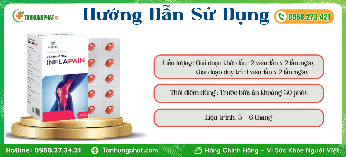 Hướng Dẫn Sử Dụng Viên Nang Mềm Vietlife Inflapain