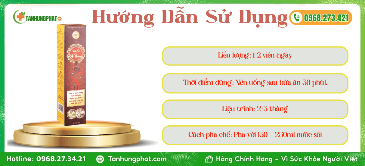 Hướng Dẫn Sử Dụng Viên Sủi Đế Vương