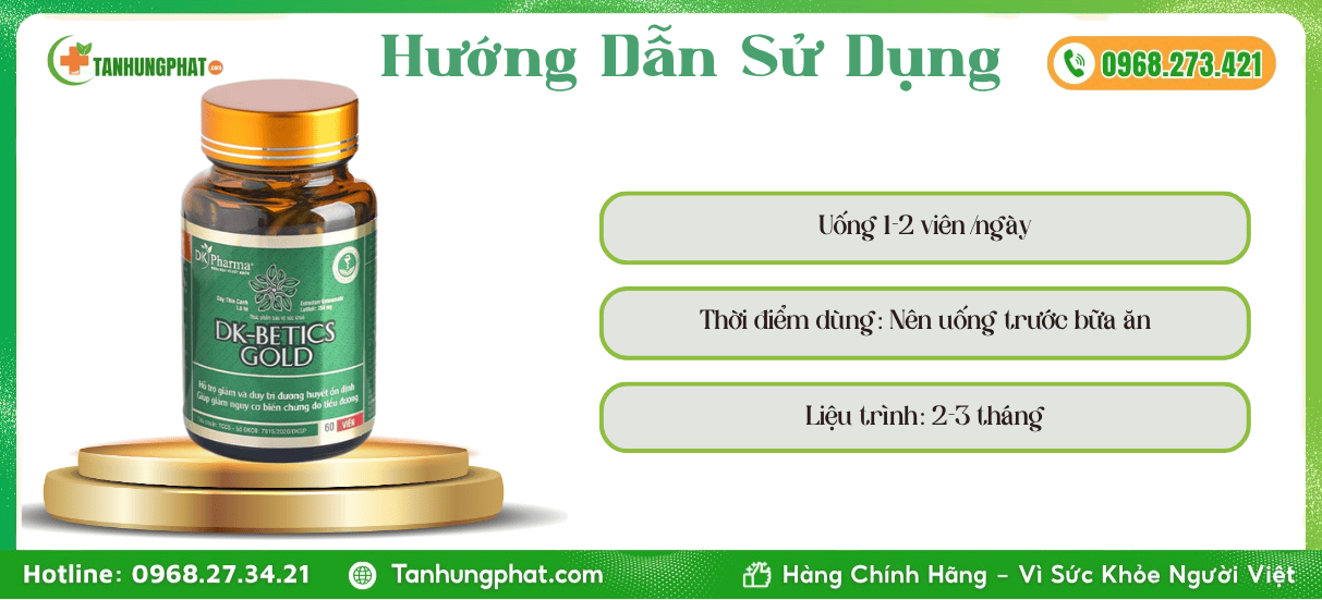 Hướng Dẫn Sử Dụng Viên Uống DK Betics Gold