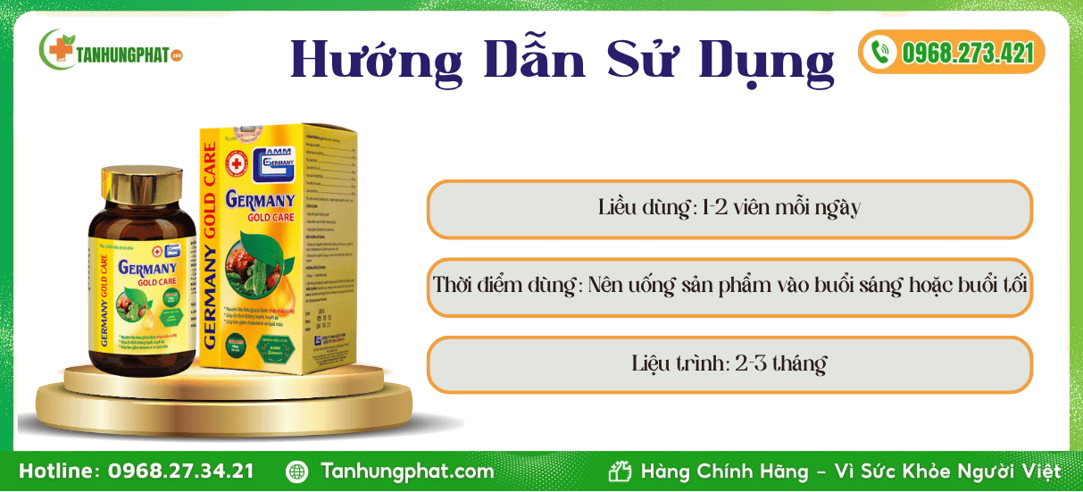 Hướng Dẫn Sử Dụng Viên Uống Germany Gold Care