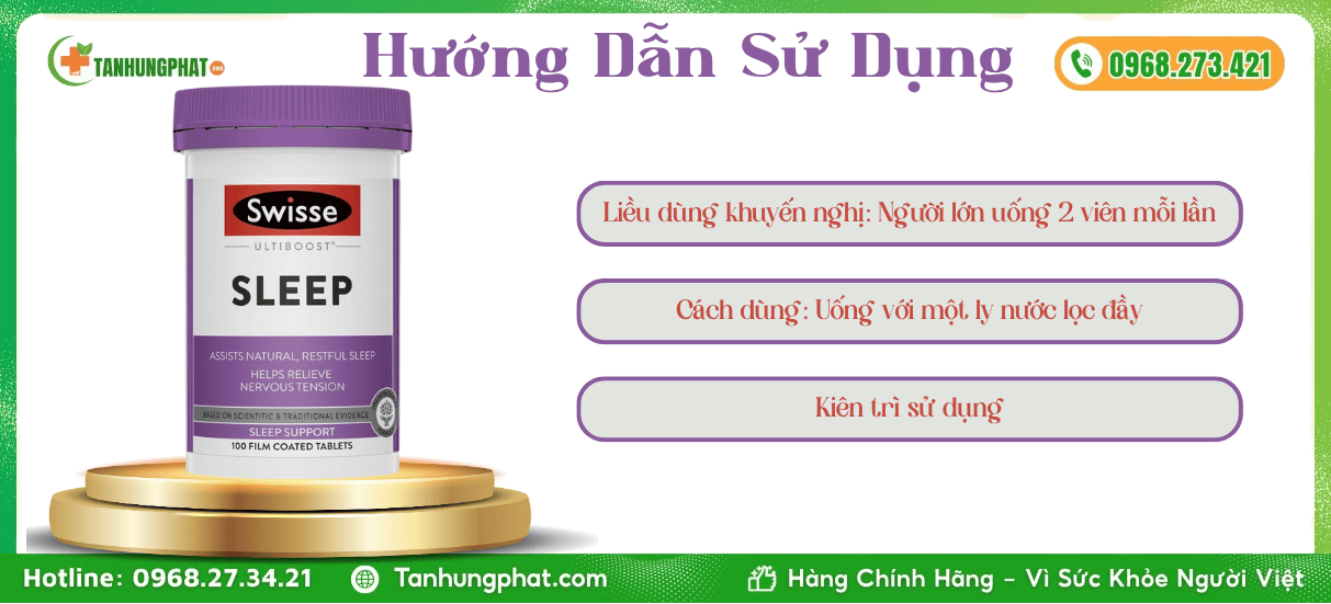 Hướng Dẫn Sử Dụng Viên Uống Swisse Sleep