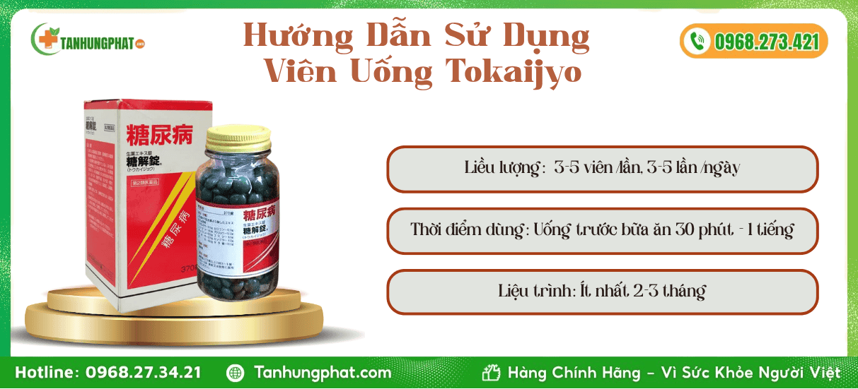 Hướng Dẫn Sử Dụng Viên Uống Tokaijyo