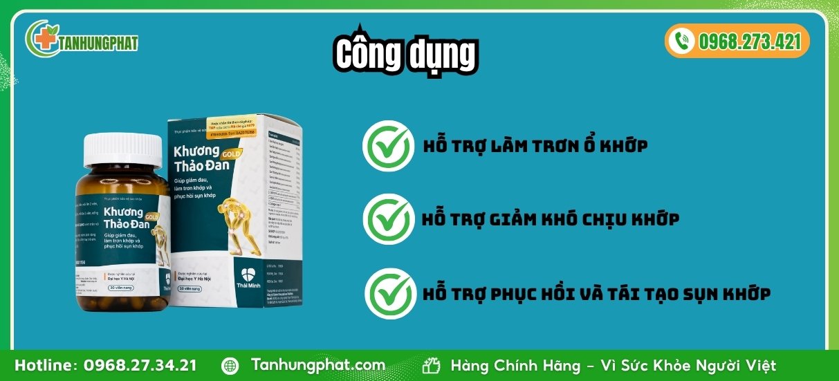 Công dụng của Khương Thảo Đan Gold