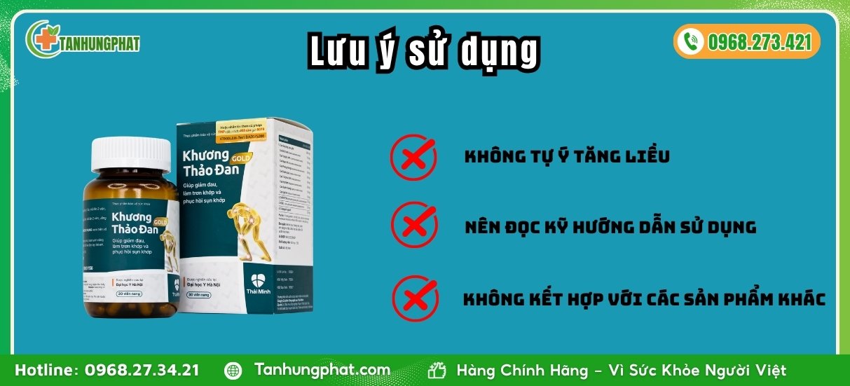 Lưu ý khi sử dụng Khương Thảo Đan Gold
