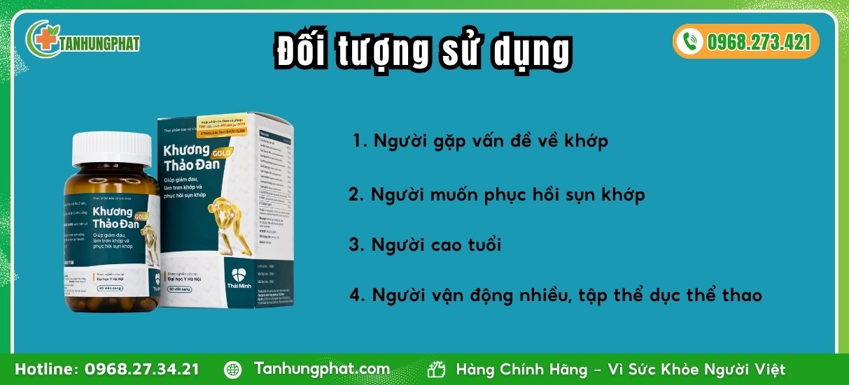 Đối tượng sử dụng Khương Thảo Đan Gold