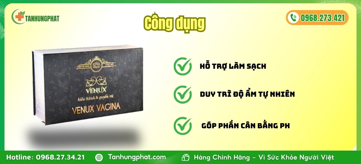 Công dụng của Venux Vagina Lux 