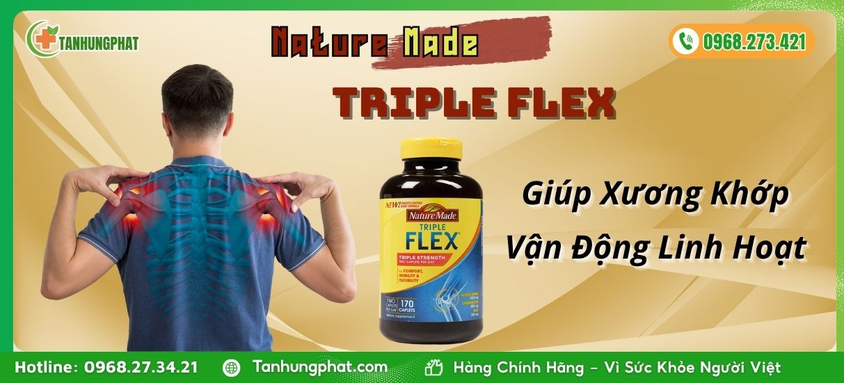 Viên Uống Nature Made Triple Flex Giúp Vận Động Linh Hoạt