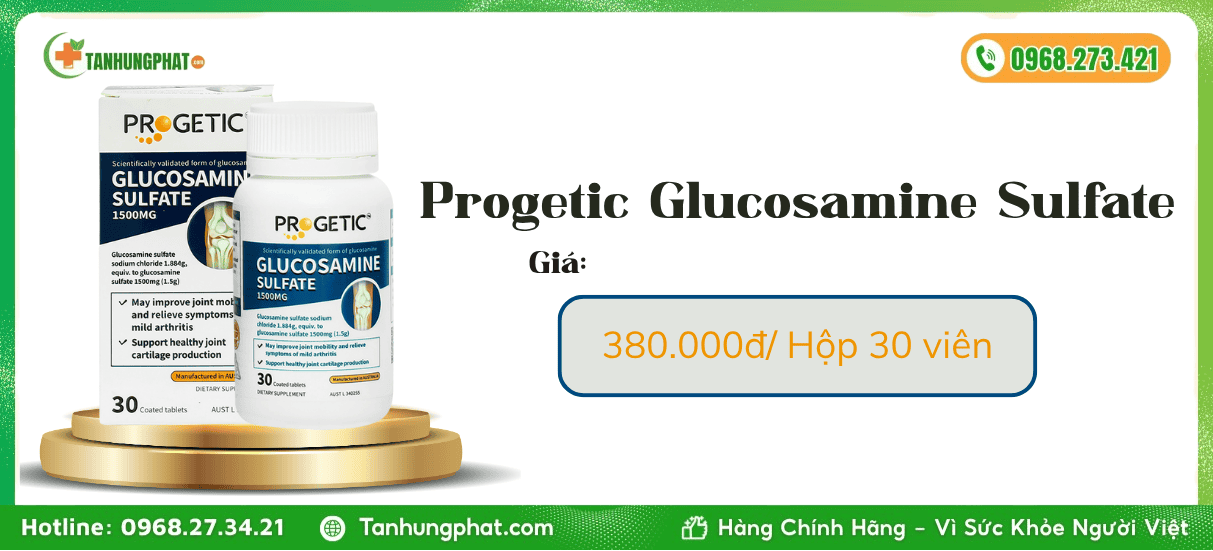 Progetic Glucosamine Sulfate Giá Bao Nhiêu 1500Mg