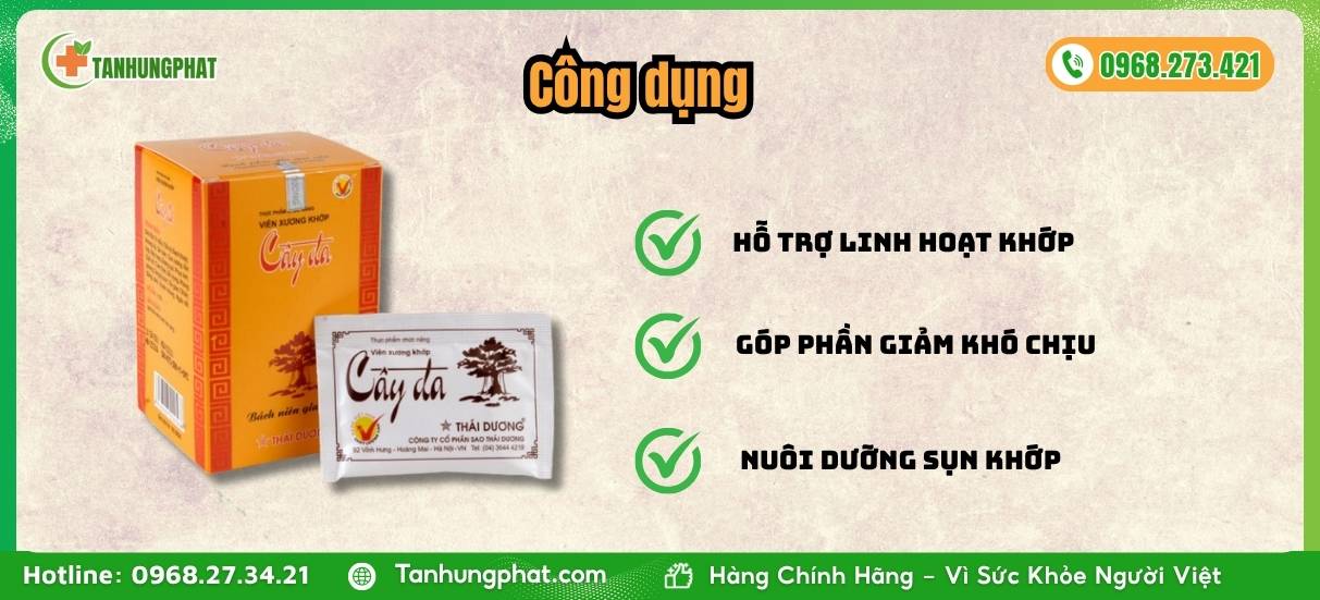Công dụng của Viên Xương Khớp Cây Đa