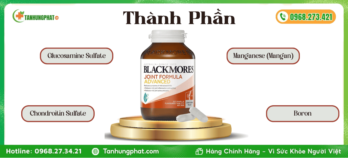 Thành Phần Blackmores Joint Formula Advanced