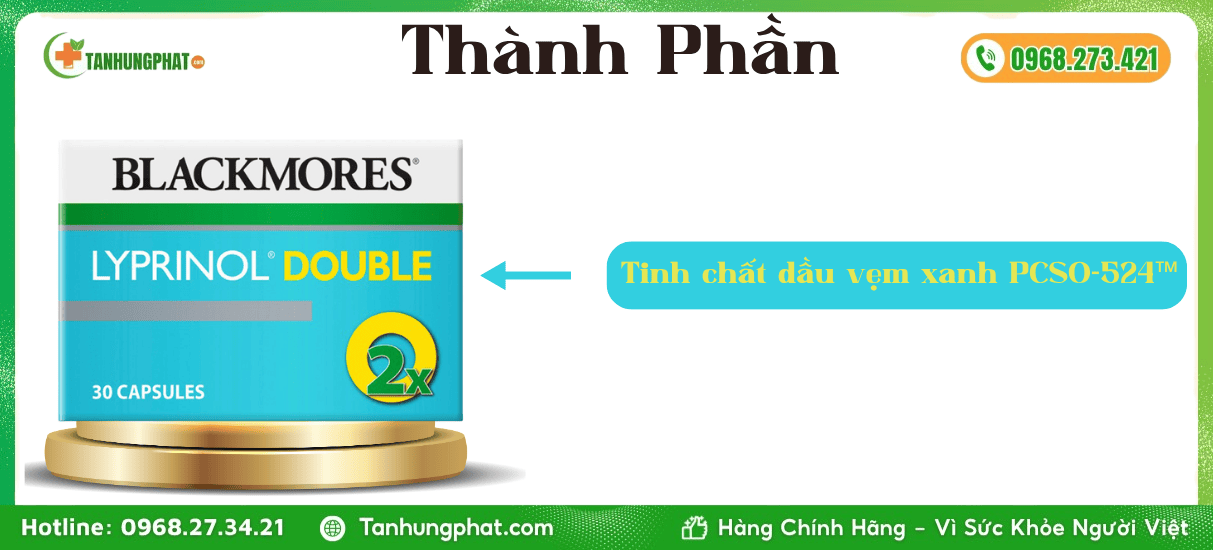Thành Phần Blackmores Lyprinol Double